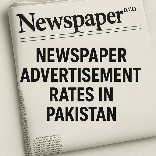 Newspaper Advertisement Rates in Pakistan