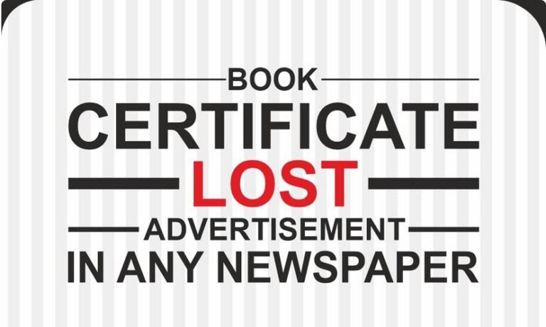 degree lost ads in newspaper