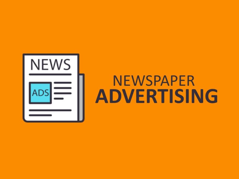 Advertise in newspaper